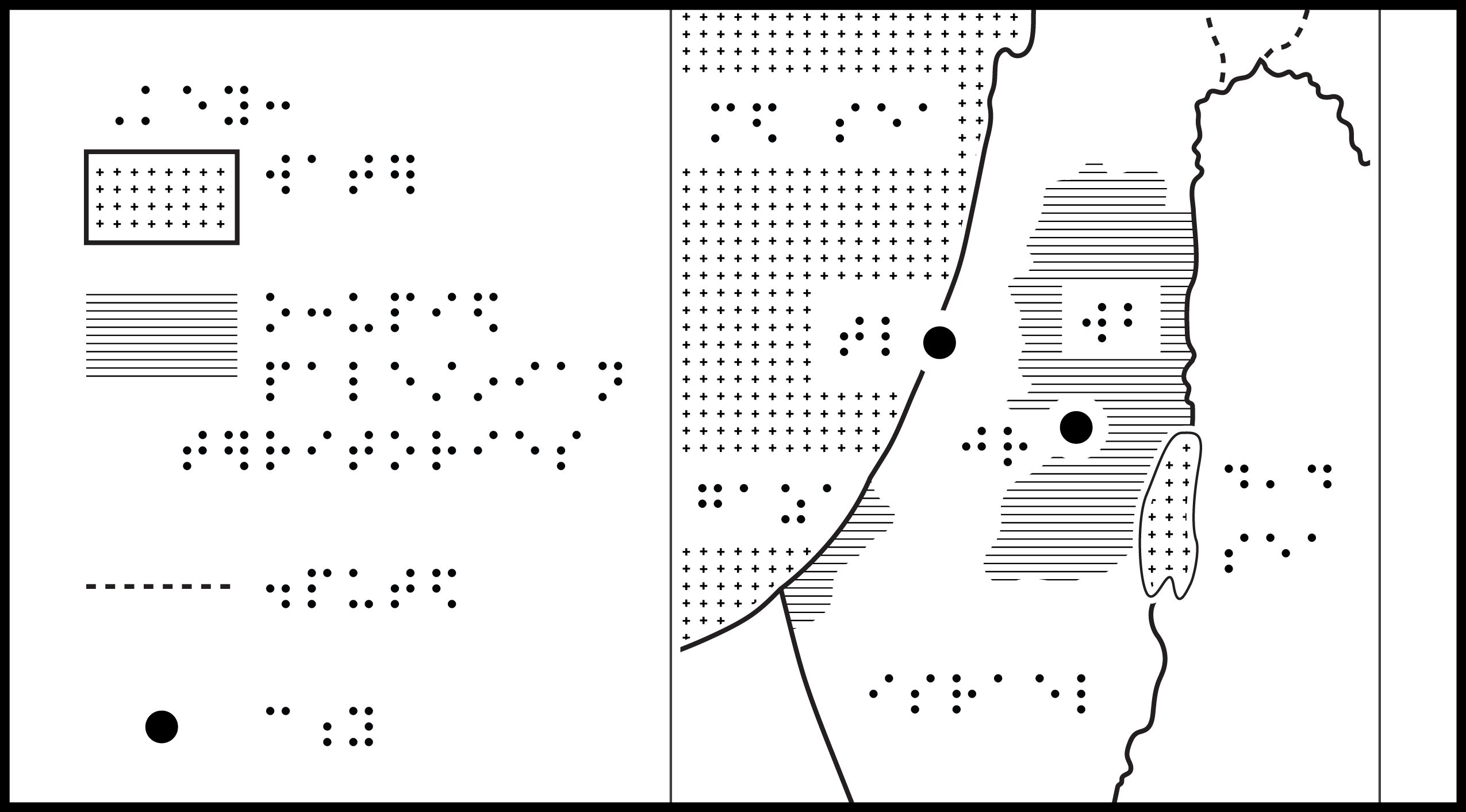 court with braille labels