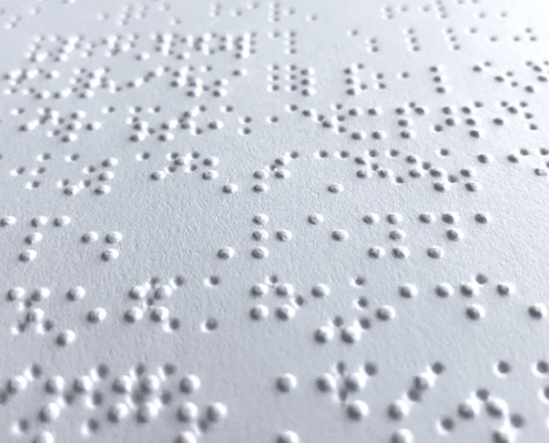 Braille text