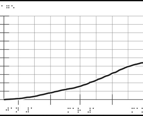graph with braille labels